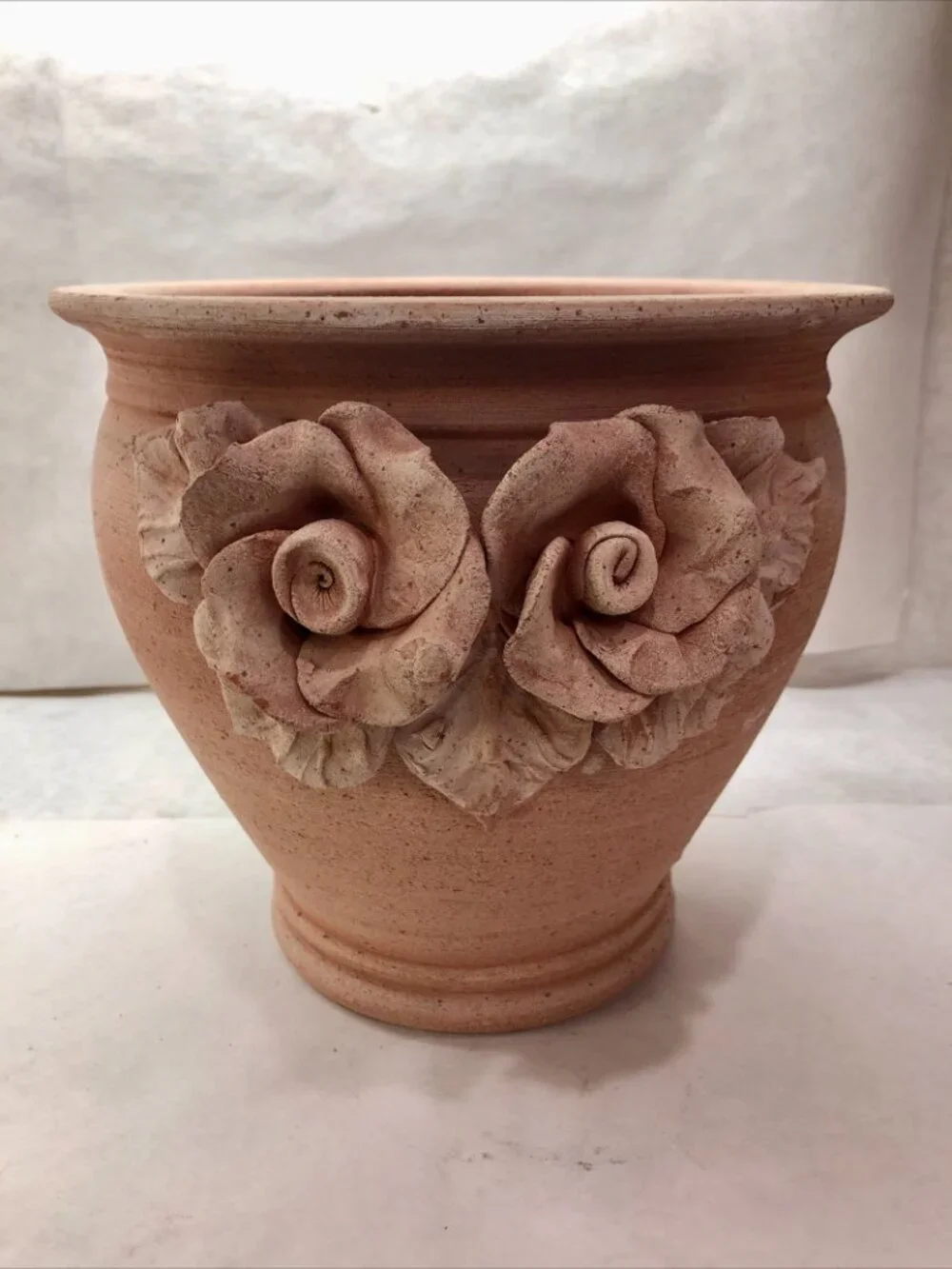DIMA Terrecotte Rose Motif Terracotta Planter
